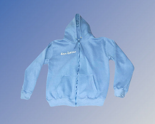 Born2shine Hoodie (Baby blue)