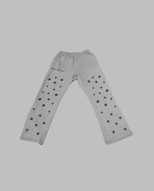 Flare Joggers W/stars (Cool Grey)