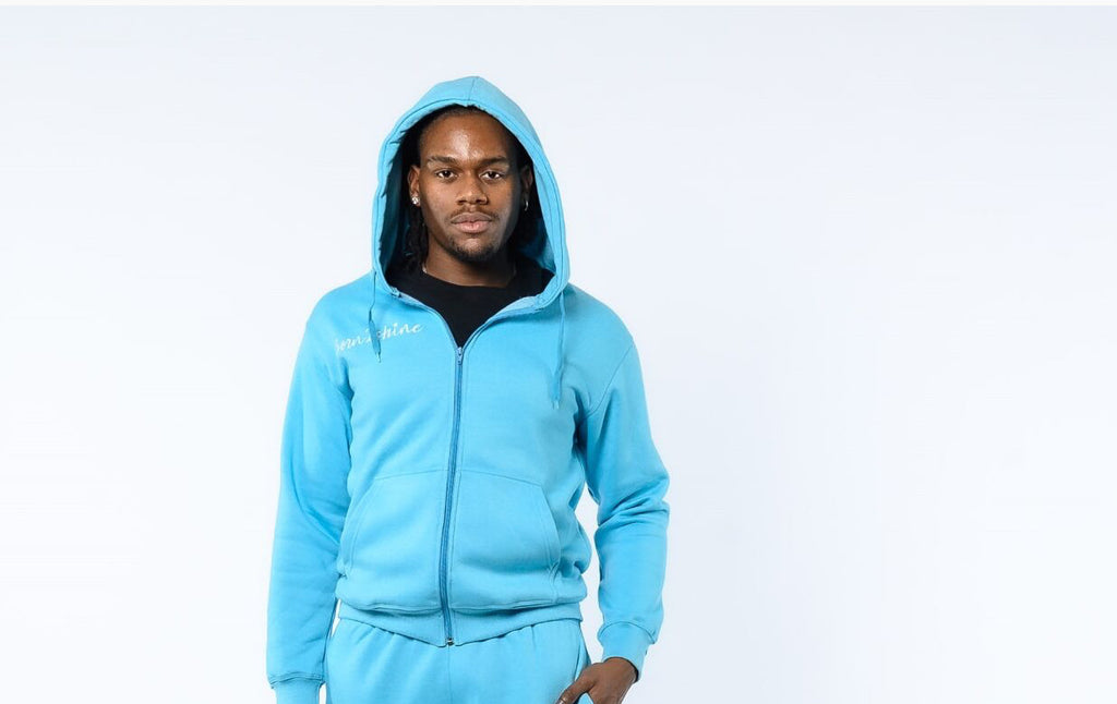 Born2shine Hoodie (Icy blue)