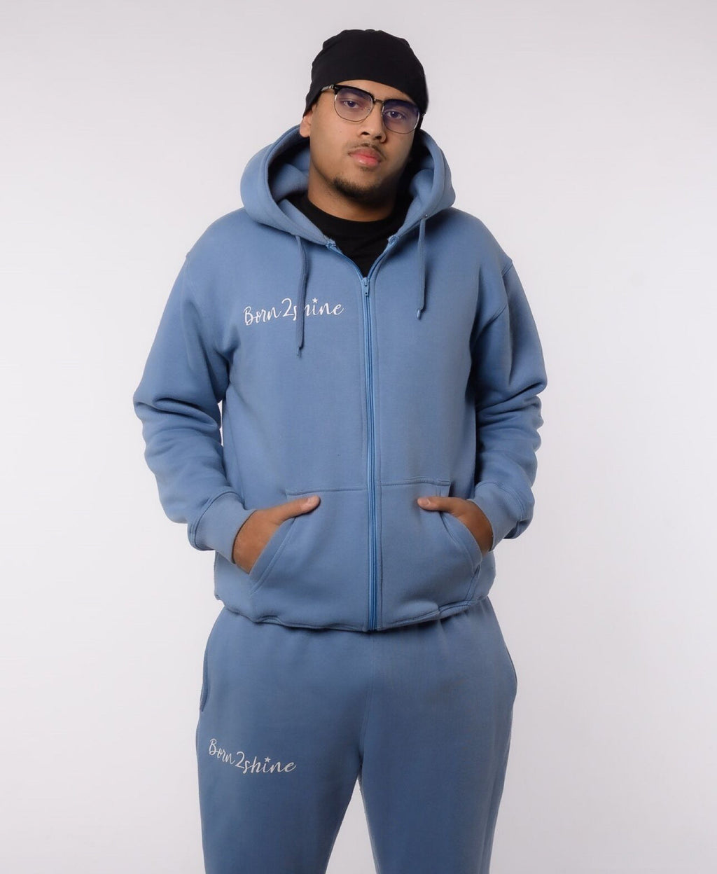 Born2shine tracksuit (Baby blue)