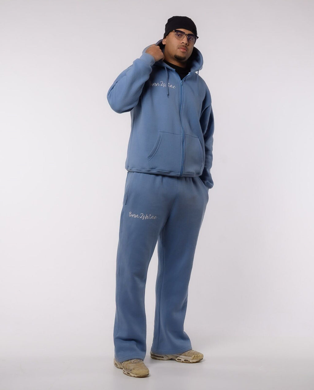 Born2shine tracksuit (Baby blue)