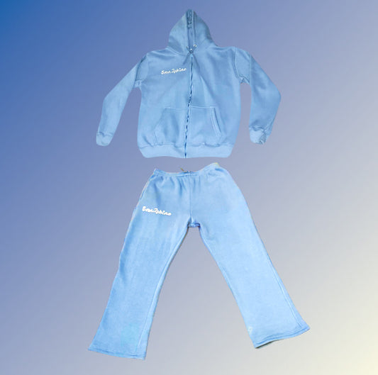 Born2shine Tracksuit (Baby blue)